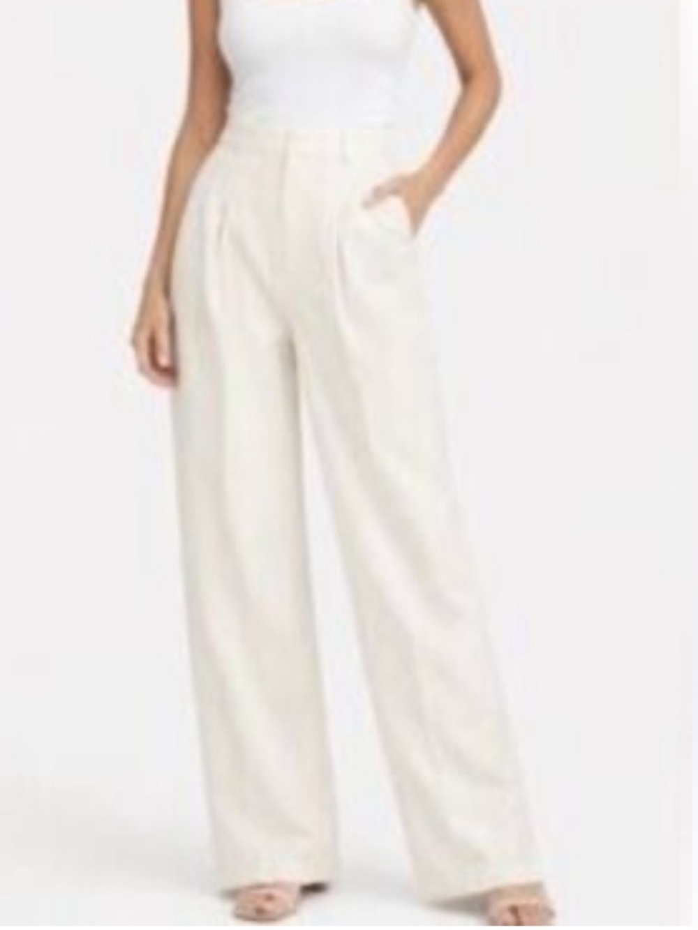 House of Harlow* Linen Blend Trouser